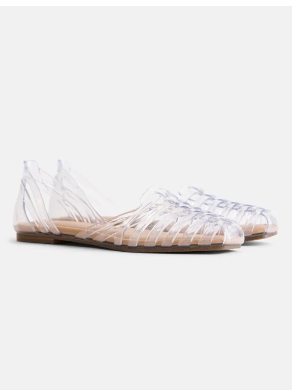 NWT Time and True Clear Jelly Huarache Sandal